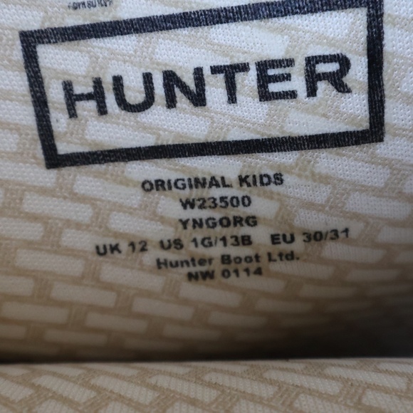 Hunter Original Kids Red Rain Boots Size 13 Waterproof - Picture 9 of 9